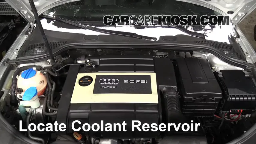 2007 Audi A3 2.0L 4 Cyl. Turbo Refrigerante (anticongelante) Controlar nivel de líquido